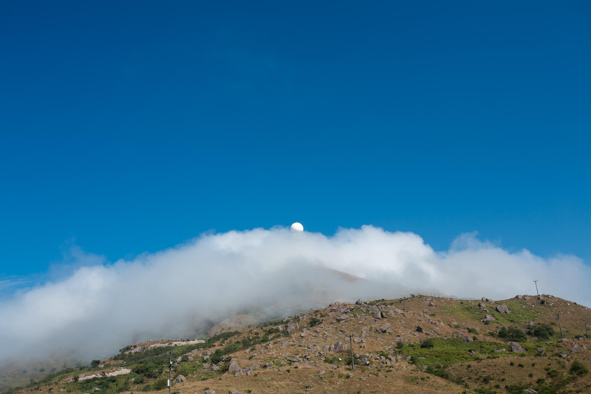 大帽山頂的層雲